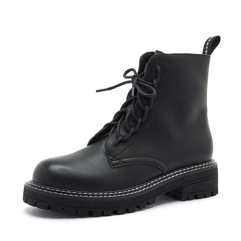 Martin Boots Women's All-match Leather Plus Velvet 2021 Side Zipper Mid-tube Motorcycle Boots Short Boots Platform Boots
Martin Boots Women's All-match Leather Plus Velvet 2021 Side Zipper Mid-tube Motorcycle Boots Short Boots Platform Boots