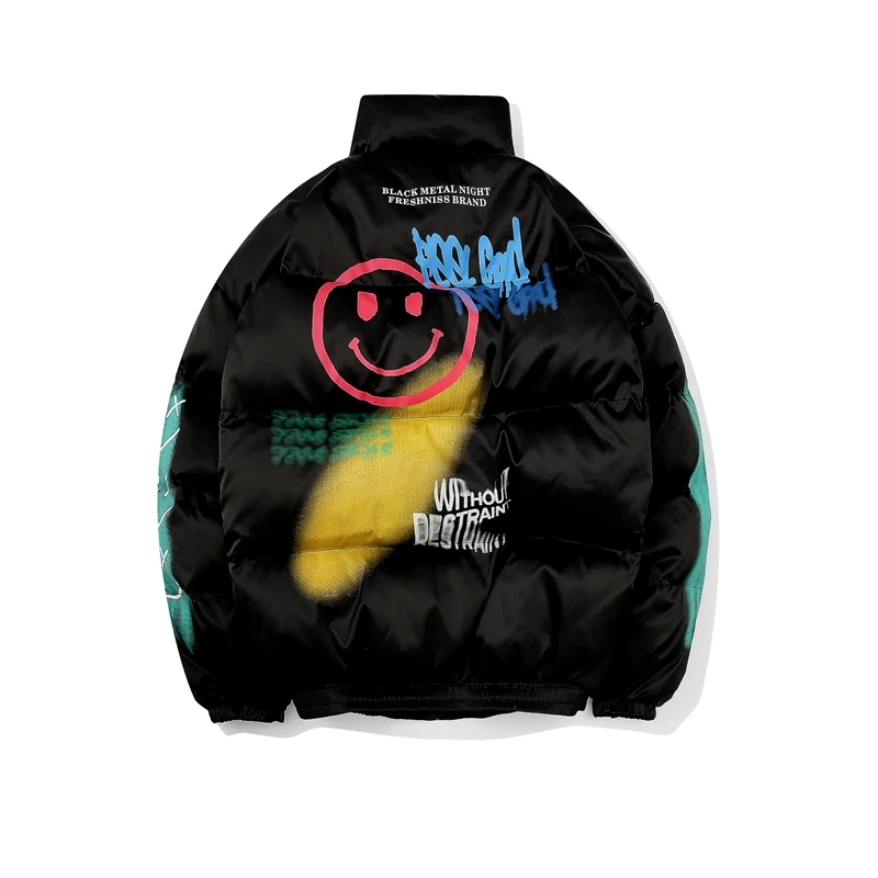 Rainbowtouches Graffiti Print Puffer Cotton Padded Parkas Streetwear Hip Hop Casual Thick Warm Jackets Coats Hipster Winter
Rainbowtouches Graffiti Print Puffer Cotton Padded Parkas Streetwear Hip Hop Casual Thick Warm Jackets Coats Hipster Winter