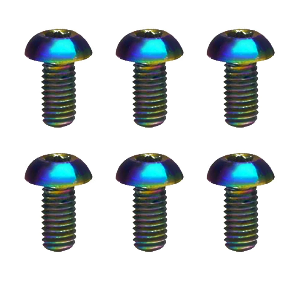Brand New Bolts Set Screws 6 PCS 6 Pack Bicycle Disc Brake CNC M5×10mm/M5×12mm MTB Part Practical Torx Head Screw
Brand New Bolts Set Screws 6 PCS 6 Pack Bicycle Disc Brake CNC M5×10mm/M5×12mm MTB Part Practical Torx Head Screw