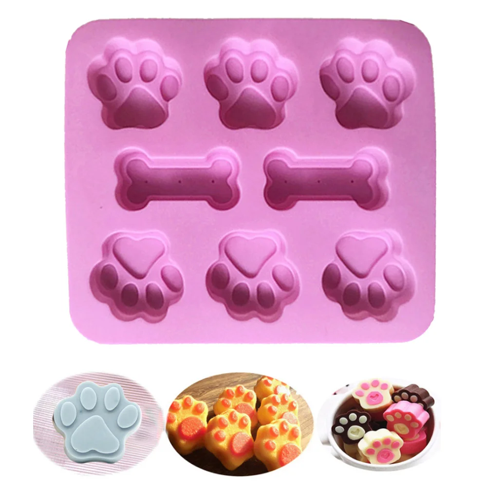

Dog Footprint Mold Silicone Cake Molds Bone Mold Fondant Mold Cat Paw Mold Fondant Mold Cake Decorating Tools Baking Accessories