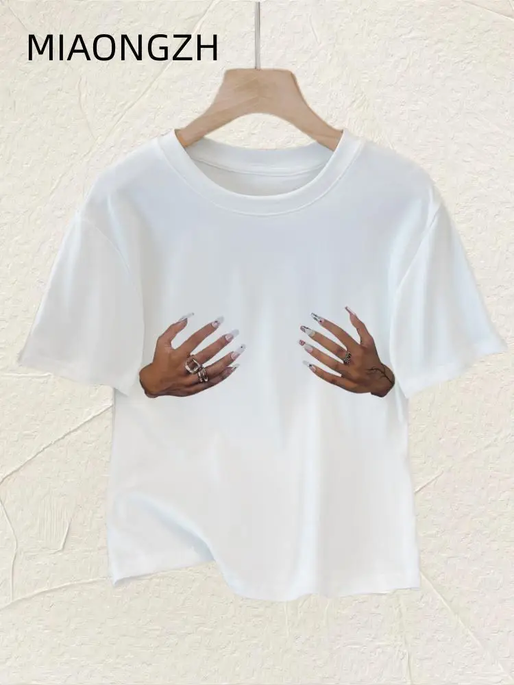Women's Casual T Shirts Fashion Design Slim Short Sleeve White O-Neck New Top T-shirt Female Clothing Summer 2023 Korean Midi
Women's Casual T Shirts Fashion Design Slim Short Sleeve White O-Neck New Top T-shirt Female Clothing Summer 2023 Korean Midi