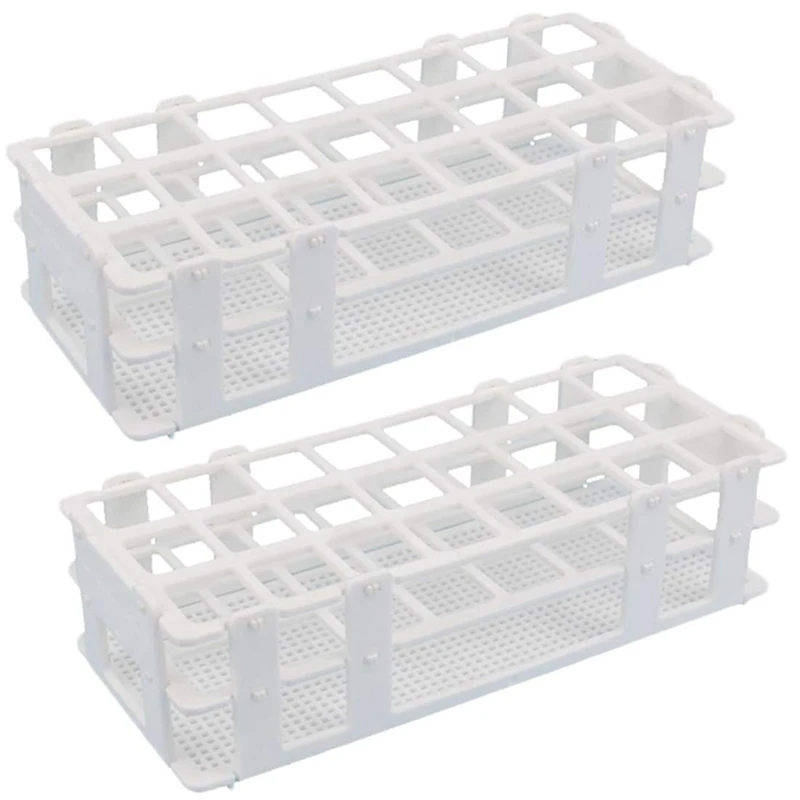 2Pcs Plastic Test Tube Rack 24 Holes Lab Test Tube Rack Holder For 25Mm Test Tubes, Detachable, White
2Pcs Plastic Test Tube Rack 24 Holes Lab Test Tube Rack Holder For 25Mm Test Tubes, Detachable, White