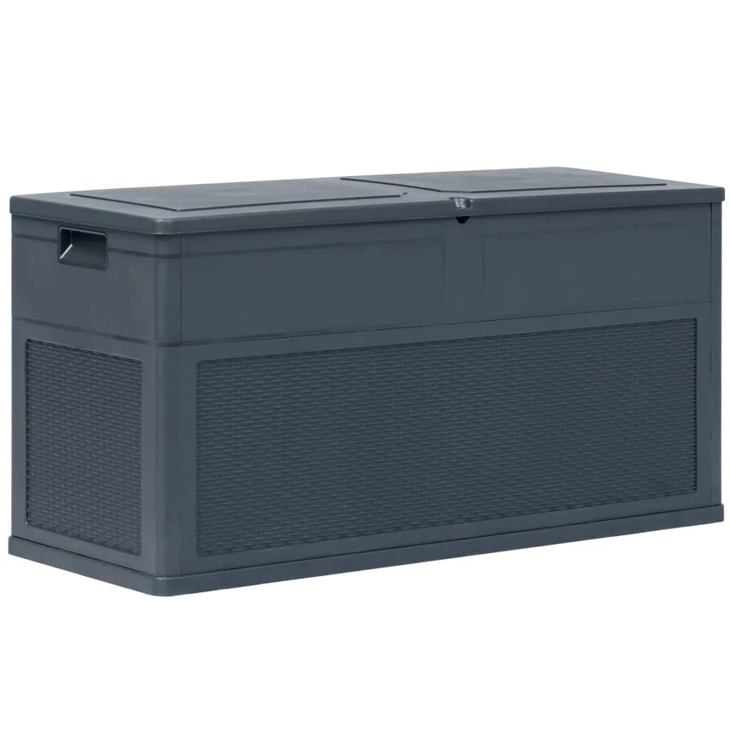 Outdoor Patio Storage Box Outside Garden Deck Cabinet Furniture Seating 84.5 gal Anthracite 
Outdoor Patio Storage Box Outside Garden Deck Cabinet Furniture Seating 84.5 gal Anthracite