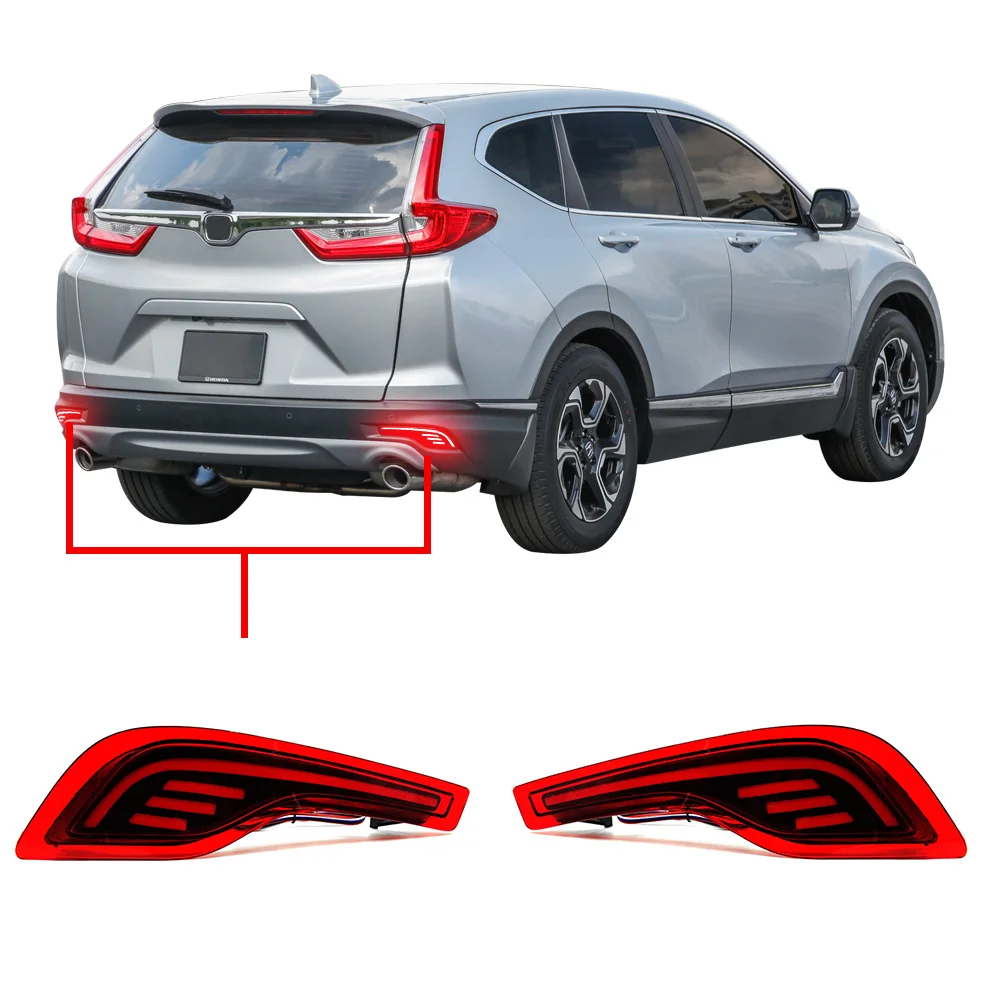 For HONDA CRV CR-V Rear Bumper Light Rear Fog Lamp Brake Light Turn Signal Reverse Light LED Reflective Strips Bulb 2017 2019
For HONDA CRV CR-V Rear Bumper Light Rear Fog Lamp Brake Light Turn Signal Reverse Light LED Reflective Strips Bulb 2017 2019