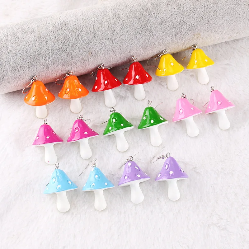 Candy Color Acrylic Mushroom Pendant Earrings Cartoon Ear Ring for Women Girls Teenager Gifts
Candy Color Acrylic Mushroom Pendant Earrings Cartoon Ear Ring for Women Girls Teenager Gifts