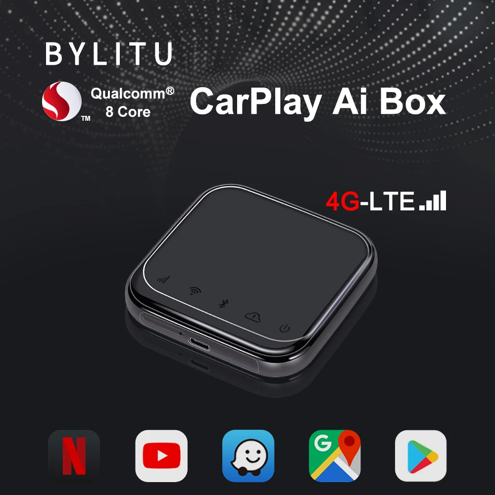 Carplay Ai Box Android System Wireless Android Auto GPS Built-in 4G LTE Smart Car Multimedia Adapter Youtube Netflix Spotify
Carplay Ai Box Android System Wireless Android Auto GPS Built-in 4G LTE Smart Car Multimedia Adapter Youtube Netflix Spotify