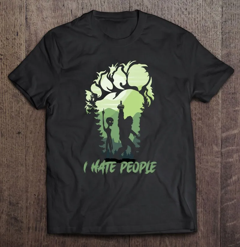 Забавный пуловер I Hate People Bigfoot Sasquatch Alien для влюбленных мужчин и женщин, футболка большого размера, футболки, топы, одежда, женская футболка 
Забавный пуловер I Hate People Bigfoot Sasquatch Alien для влюбленных мужчин и женщин, футболка большого размера, футболки, топы, одежда, женская футболка