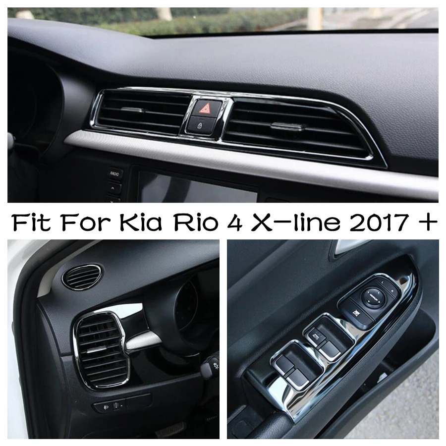 Air Conditionnal Vent Cover Trim AC Outlet Panel Decoration frame Cover Trims Black For Kia Rio 4 X-line 2017 - 2020 Accessories
Air Conditionnal Vent Cover Trim AC Outlet Panel Decoration frame Cover Trims Black For Kia Rio 4 X-line 2017 - 2020 Accessories