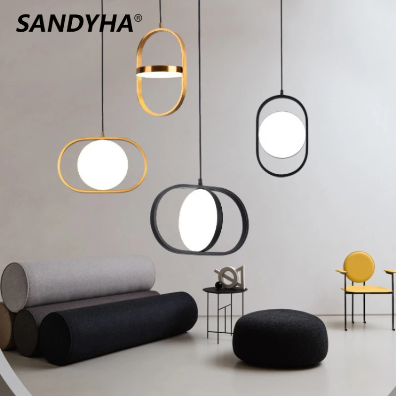 

Nordic Pendant Light Modern Led Black Chandelier Indoor Metal Pendant Lamp for Dining Living Room Lustre Lampara Colgante Techo