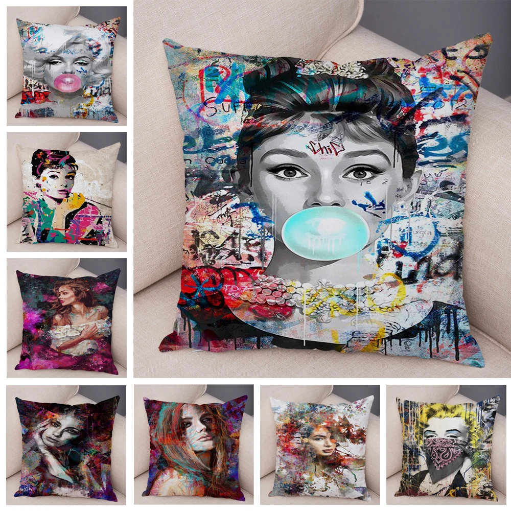 Double Print Sexy Street Artist Women Cushion Cover Decor Harajuku Lady Art Pillowcase for Sofa Home Soft Plush Pillow Case
Double Print Sexy Street Artist Women Cushion Cover Decor Harajuku Lady Art Pillowcase for Sofa Home Soft Plush Pillow Case