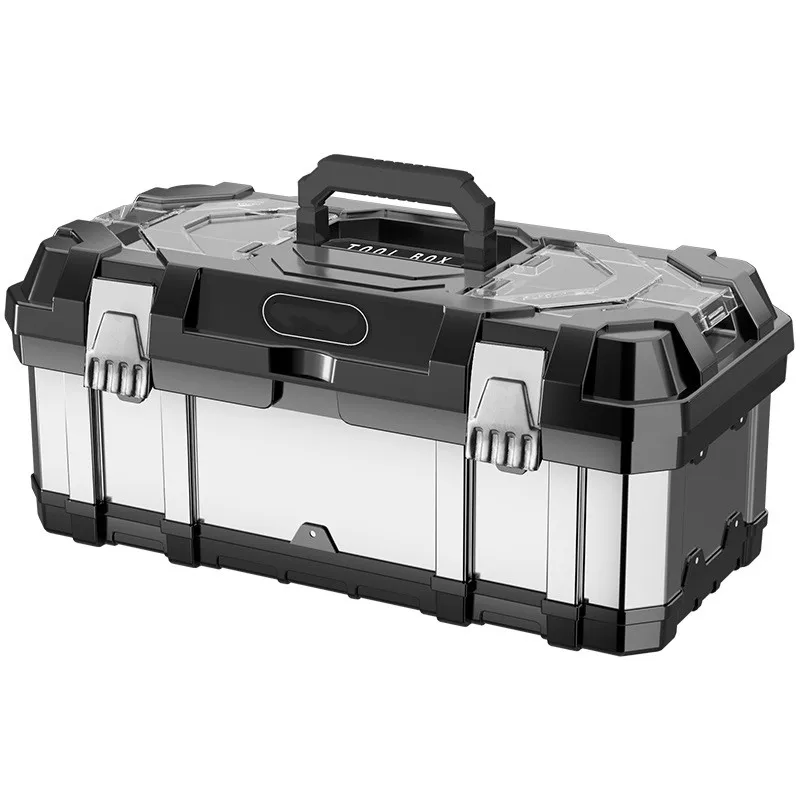 Stainless Steel Tool Box Double Layer Compartment Storage Organizers Toolbox for Hardware Tool Soldering Iron Accessories Tool
Stainless Steel Tool Box Double Layer Compartment Storage Organizers Toolbox for Hardware Tool Soldering Iron Accessories Tool
