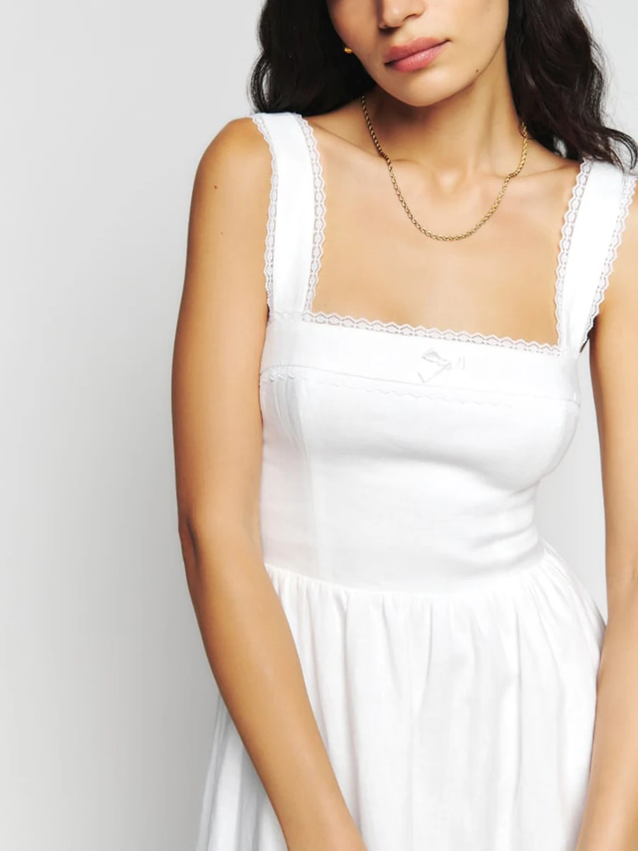Elegant and Chic Women s Sleeveless Midi Dress with Ruffles and A-line Design - Perfect for Casual and Party Occasions
Elegant and Chic Women s Sleeveless Midi Dress with Ruffles and A-line Design - Perfect for Casual and Party Occasions