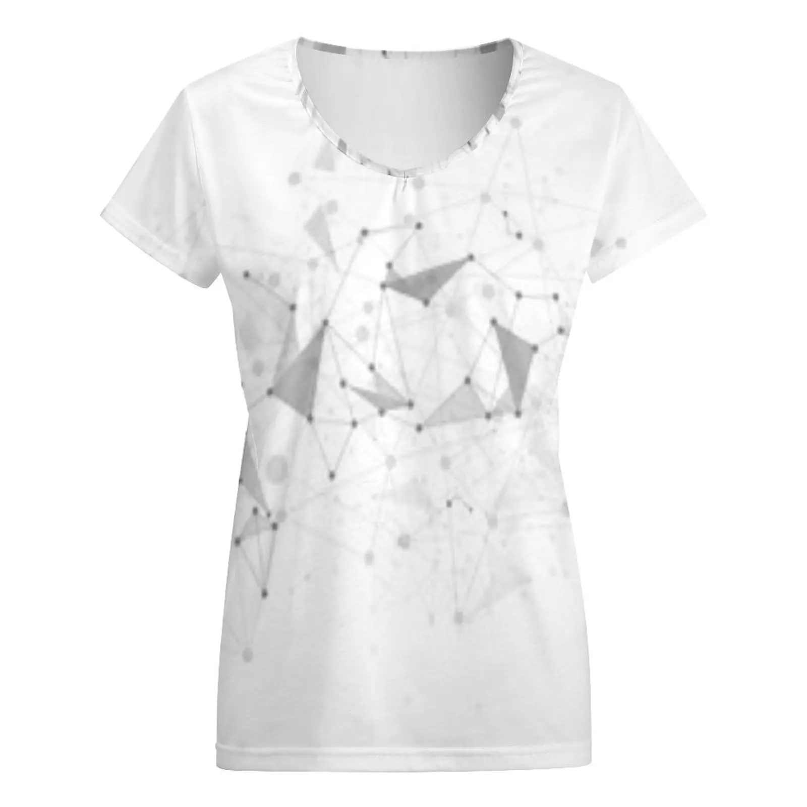 Summer new foreign trade T-shirt women's printed geometric pattern V-neck short sleeve T-shirt
Summer new foreign trade T-shirt women's printed geometric pattern V-neck short sleeve T-shirt