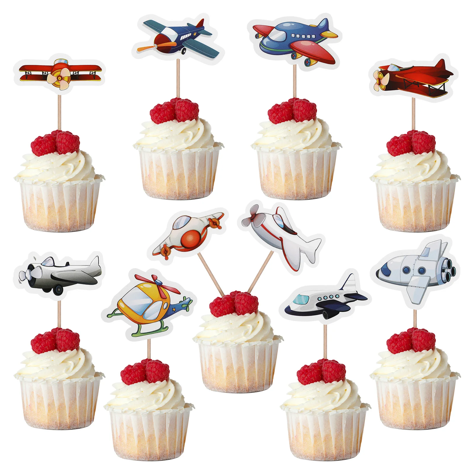 10 Pcs Airplane Cake Toppers Cupcake Toppers Creative Cake Picks Baby Shower Birthday Theme Party Favors Supplies
10 Pcs Airplane Cake Toppers Cupcake Toppers Creative Cake Picks Baby Shower Birthday Theme Party Favors Supplies
