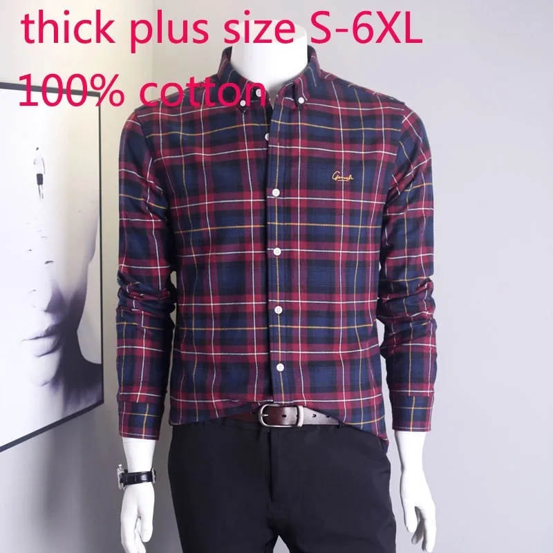 New Arrival Fashion Autumn And Winter Frosted Cotton Long Sleeve Large Plaid Warm Casual Shirts Coat Plus Size S-2XL3XL4XL5XL6XL
New Arrival Fashion Autumn And Winter Frosted Cotton Long Sleeve Large Plaid Warm Casual Shirts Coat Plus Size S-2XL3XL4XL5XL6XL