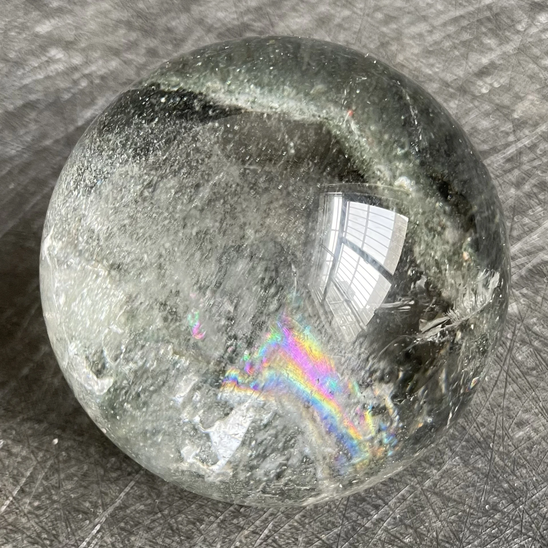 423g Natural Green Phantom Sphere Decoration Polished Quartz Crystal Ball Reiki Healing
423g Natural Green Phantom Sphere Decoration Polished Quartz Crystal Ball Reiki Healing