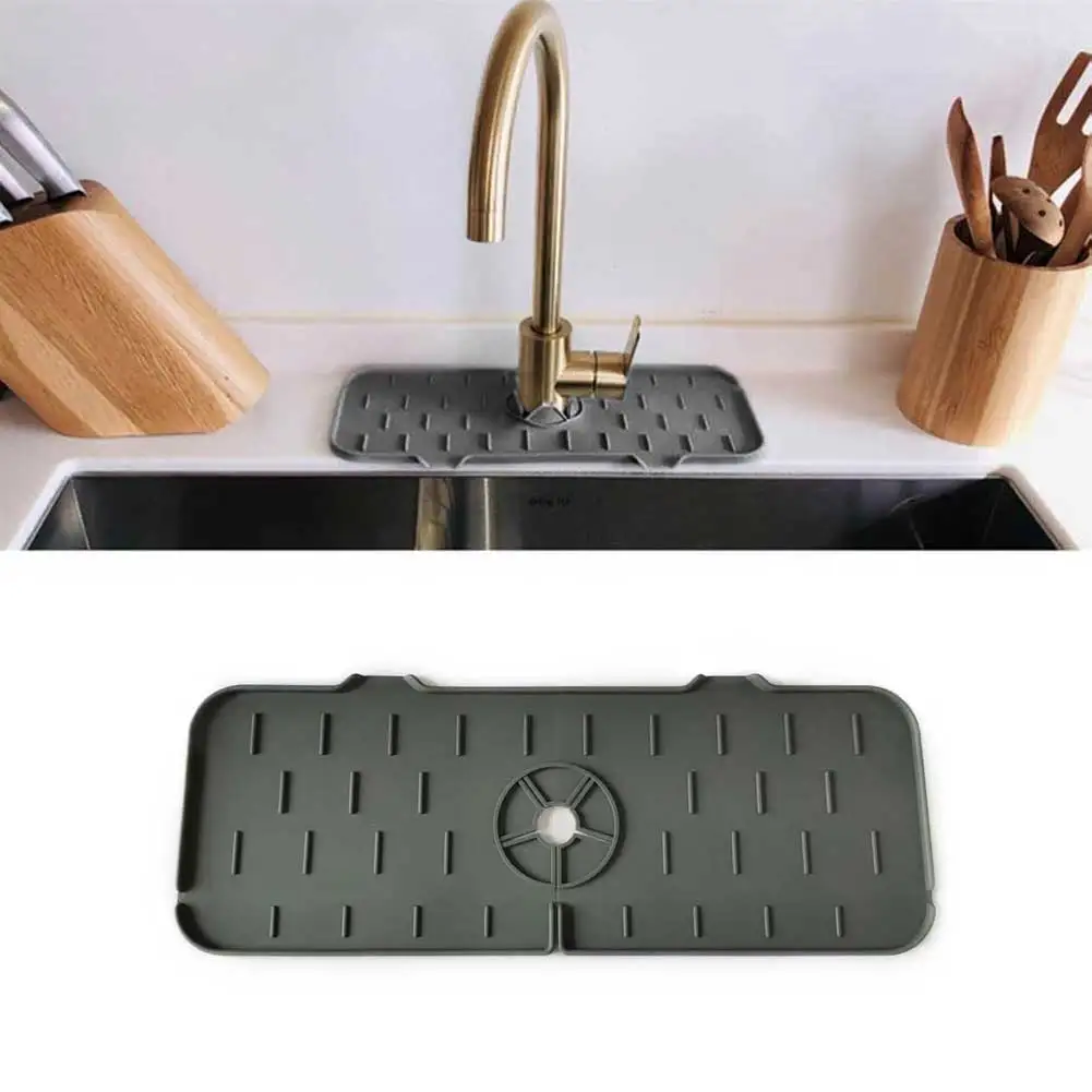 Kitchen Faucet Absorbent Mat Sink Splash Guard Silicone Faucet Splash Catcher Countertop Protector Bathroom Kitchen Accessories 
Kitchen Faucet Absorbent Mat Sink Splash Guard Silicone Faucet Splash Catcher Countertop Protector Bathroom Kitchen Accessories