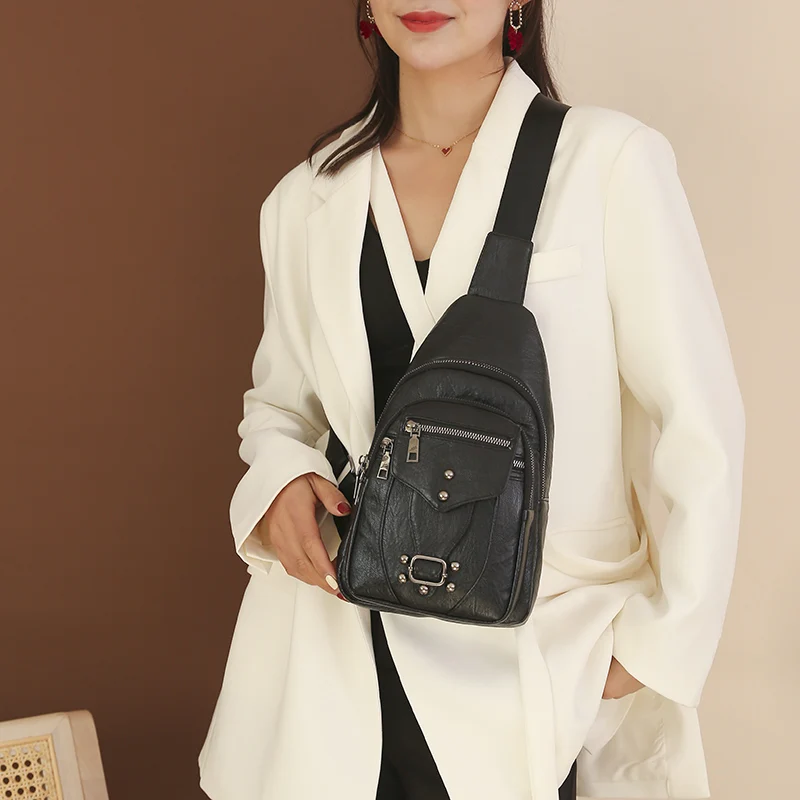 Women's Vintage Chest Pack Retro PU Leather Shoulder Crossbody Chest Bags Women Messenger Pouch Female Handbags Designer 2022
Women's Vintage Chest Pack Retro PU Leather Shoulder Crossbody Chest Bags Women Messenger Pouch Female Handbags Designer 2022