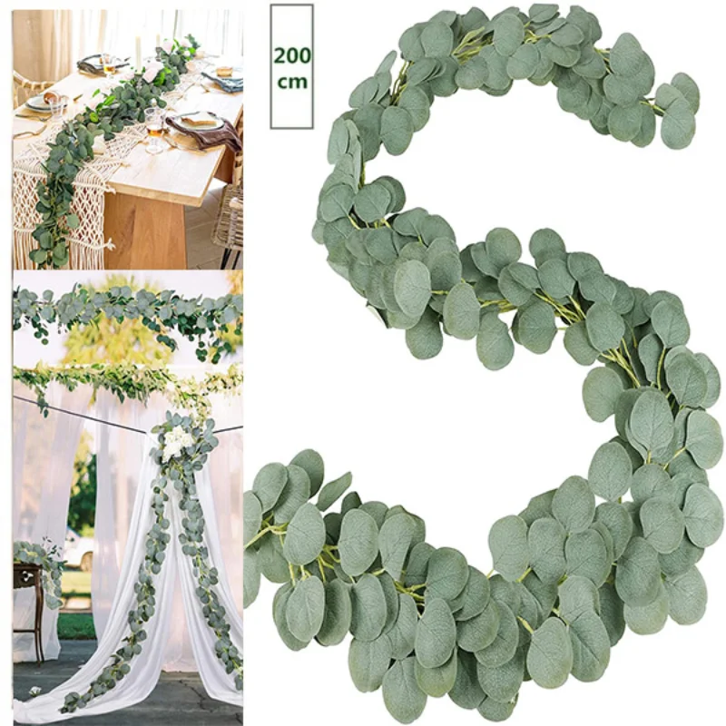 Eucalyptus Artificial Flowers Vines for Wedding Home Room Decoration Faux Garland Garden Arch Fake Plants Leaves Outdoor Decor
Eucalyptus Artificial Flowers Vines for Wedding Home Room Decoration Faux Garland Garden Arch Fake Plants Leaves Outdoor Decor
