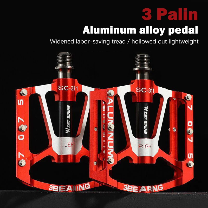 3 Bearings Bicycle Bike Pedals Ultralight Aluminum Alloy MTB Road Bike Pedals Flat Platform Cycling Parts
3 Bearings Bicycle Bike Pedals Ultralight Aluminum Alloy MTB Road Bike Pedals Flat Platform Cycling Parts