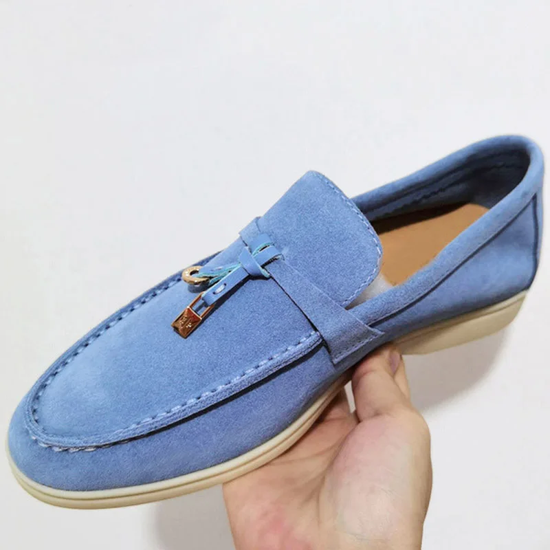 Lock Decor Suede Flats Loafers Women Summer Walk Shoes Early Spring Leisure Plus Size Female Casual Slip On Mules Ladies Shoes
Lock Decor Suede Flats Loafers Women Summer Walk Shoes Early Spring Leisure Plus Size Female Casual Slip On Mules Ladies Shoes