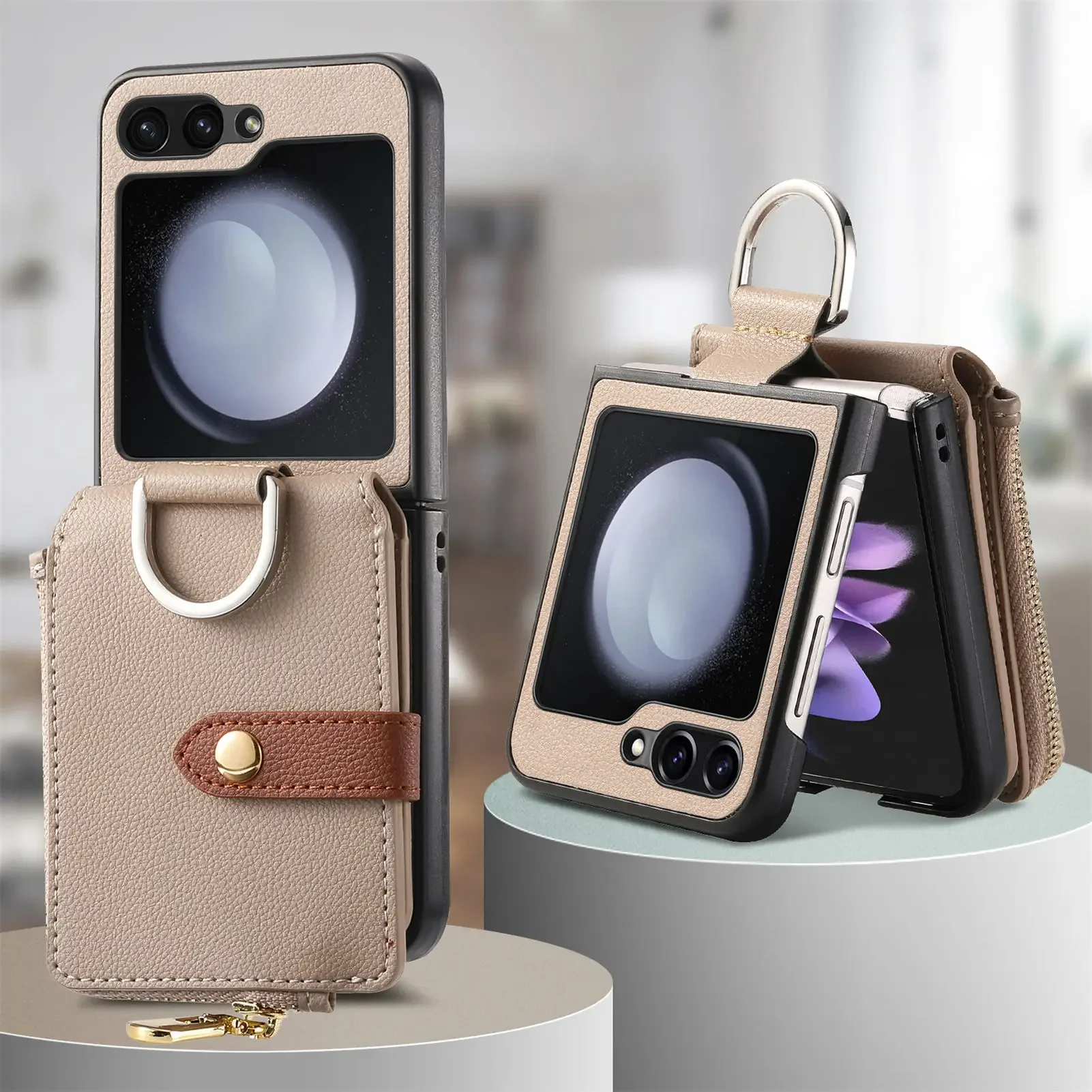 for samsung flip 5 Shockproof Card Pocket Phone Case for Samsung Galaxy Z Flip5 Flip 5 5G Leather Protective Cover
for samsung flip 5 Shockproof Card Pocket Phone Case for Samsung Galaxy Z Flip5 Flip 5 5G Leather Protective Cover