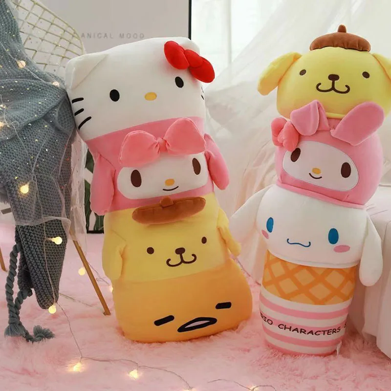 70CM Kawaii Sanrios Plush Pillow kuromi MyMelody Cinnamoroll Kitty Cartoon Soft Plush Stuffed Doll Cushion Pillow Gifts for kids
70CM Kawaii Sanrios Plush Pillow kuromi MyMelody Cinnamoroll Kitty Cartoon Soft Plush Stuffed Doll Cushion Pillow Gifts for kids