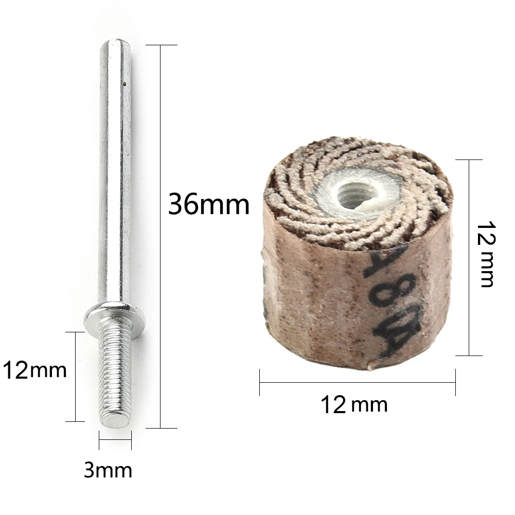 12*12*3mm Flap Grinding Wheel Power Tools 80 Drill Press For Trimming Grinding Lather Portable Drill With Mandrel
12*12*3mm Flap Grinding Wheel Power Tools 80 Drill Press For Trimming Grinding Lather Portable Drill With Mandrel