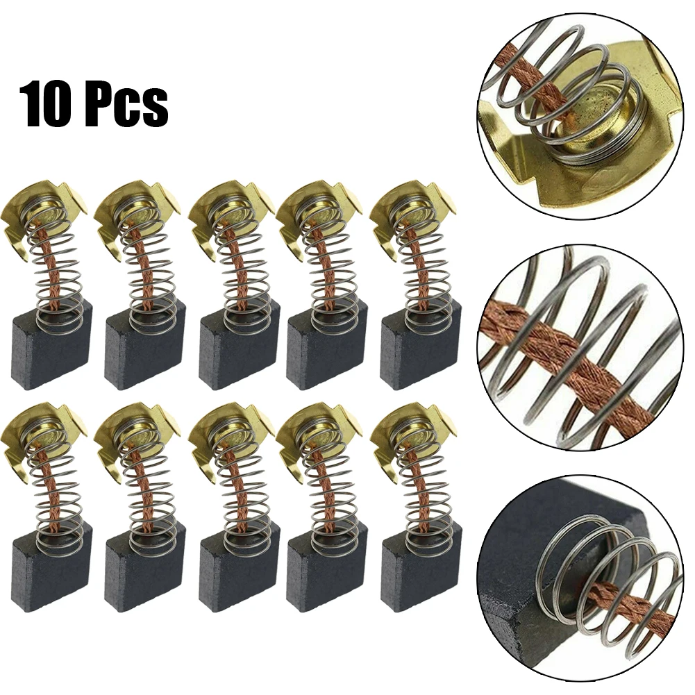 

10pcs Carbon Brushes For CB204 CB203 CB202 191944-6 191953-5 Disassembly Hammer Angle Grinder Power Tool Accessories Replacement