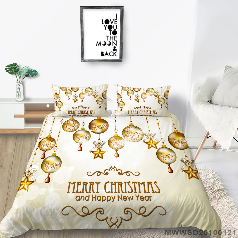 3D Bed Comforter Covers Christmas Bedding Set Polyester Bedspread with Pillowcase Children King Queen Size Home Textiles
3D Bed Comforter Covers Christmas Bedding Set Polyester Bedspread with Pillowcase Children King Queen Size Home Textiles