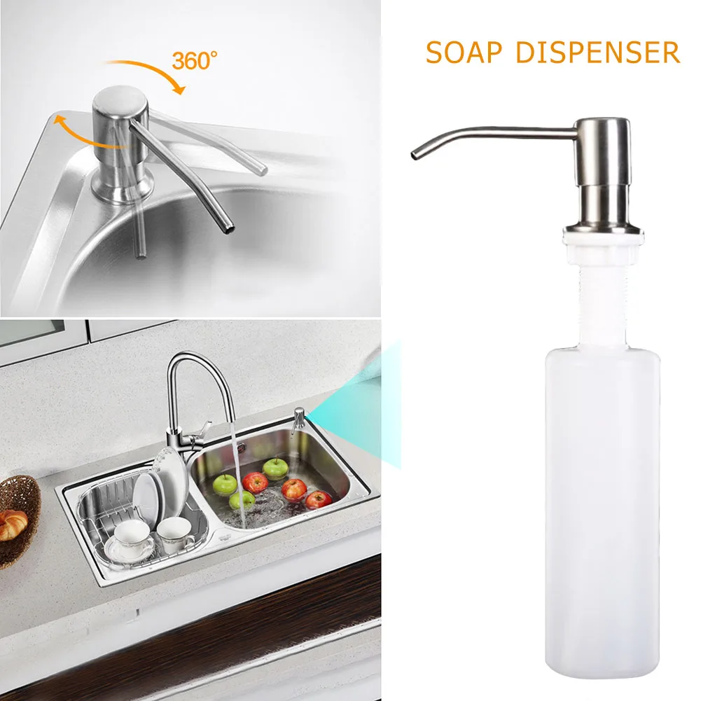 300ML Kitchen Soap Dispenser Sink Liquid Soap Bottle Bathroom Detergent Liquid Hand Wash Soap Dispenser Pumps Kitchen Dispenser
300ML Kitchen Soap Dispenser Sink Liquid Soap Bottle Bathroom Detergent Liquid Hand Wash Soap Dispenser Pumps Kitchen Dispenser