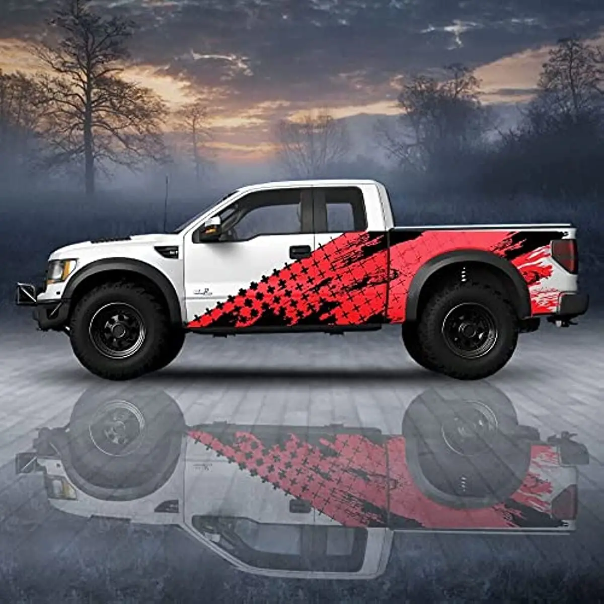 

Painted Truck Car Decal Car Spray Paint Large Vehicle Graphics Side Car Universal Size Car Long Stripe Decal(Type1)