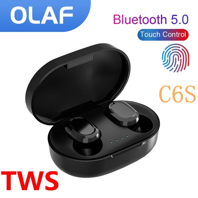 Olaf Touch Control Bluetooth-наушники C6S TWS 5,0 настоящие Беспроводные стереонаушники спортивные водонепроницаемые наушники-вкладыши гарнитура с микрофо...
Olaf Touch Control Bluetooth-наушники C6S TWS 5,0 настоящие Беспроводные стереонаушники спортивные водонепроницаемые наушники-вкладыши гарнитура с микрофо...