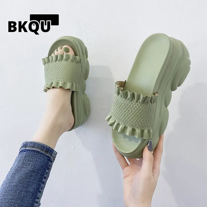 BKQU High Heels Ladies Slippers Women Casual Wedges Platform Shoes Fashion Open Toe Height Increasing Woman Beach Slide Slipper
BKQU High Heels Ladies Slippers Women Casual Wedges Platform Shoes Fashion Open Toe Height Increasing Woman Beach Slide Slipper