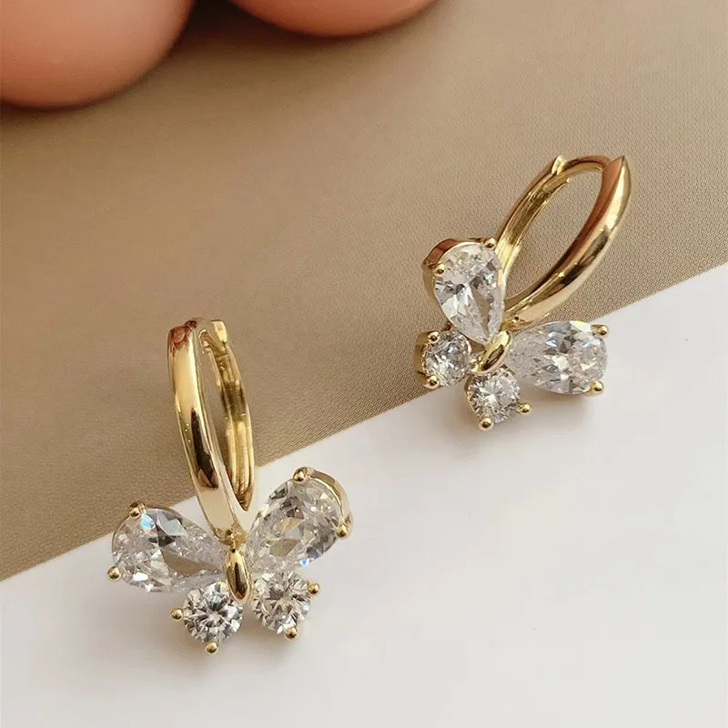 Exquisite Zircon Butterfly Earrings For Women Temperament Wedding Jewelry Luxury Crystal Heart Water Drop Earrings Wholesale
Exquisite Zircon Butterfly Earrings For Women Temperament Wedding Jewelry Luxury Crystal Heart Water Drop Earrings Wholesale