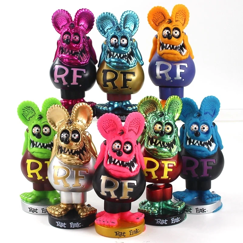 Mouse Fink shook his head crazy mouse trend culture collection model toy car home decoration children's gift RAT FINK18cm
Mouse Fink shook his head crazy mouse trend culture collection model toy car home decoration children's gift RAT FINK18cm