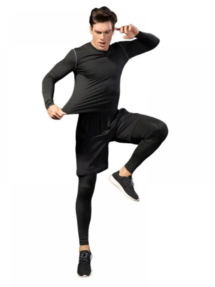 Men's New 2 in 1 Compression Activewear Fitness Tights Training Wear Workout Jogging Fitness Sportswear Running Suit
Men's New 2 in 1 Compression Activewear Fitness Tights Training Wear Workout Jogging Fitness Sportswear Running Suit