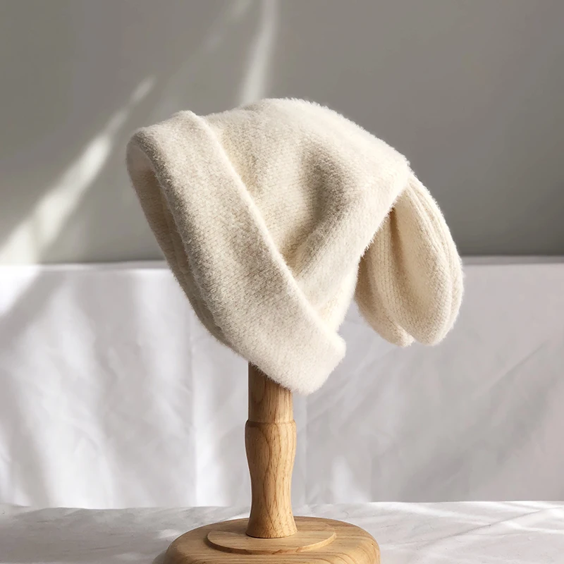 Draping rabbit ears rabbit fur hat women autumn and winter knitted wool hat winter warm Korean version of Japanese hat
Draping rabbit ears rabbit fur hat women autumn and winter knitted wool hat winter warm Korean version of Japanese hat