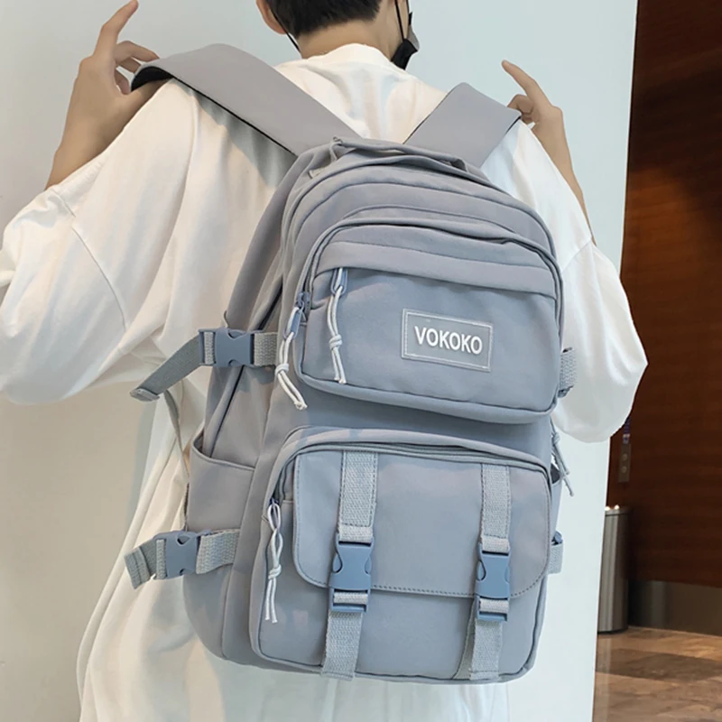 Solid Color Women Man Backpack Waterproof Nylon A4 Book Bag Female Mochila Schoolbag for Teenage Girl Travel Rucksack New
Solid Color Women Man Backpack Waterproof Nylon A4 Book Bag Female Mochila Schoolbag for Teenage Girl Travel Rucksack New