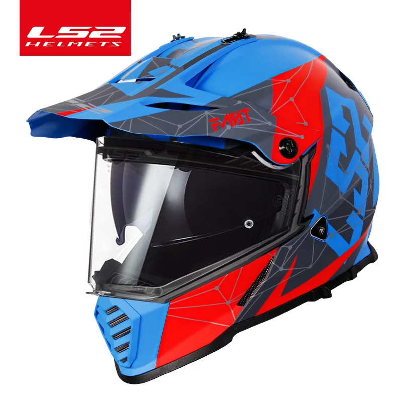 

LS2 MX436 Twin Shield Motocross Helmet LS2 PIONEER EVO Motorcycle Helmets off road capacetes para moto capacete cross