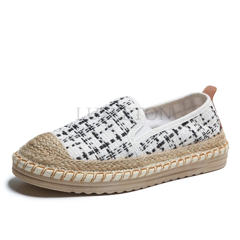 Spring New Women Espadilles Retro Plaid Fisherman Women Loafers Casual Shoes Women Mule Flat Shoes Zapatos Mujer
Spring New Women Espadilles Retro Plaid Fisherman Women Loafers Casual Shoes Women Mule Flat Shoes Zapatos Mujer