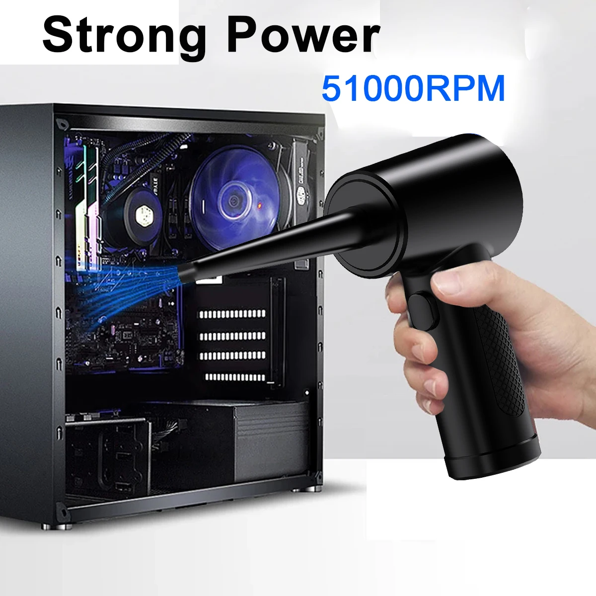 Duster Cleaner,Cordless Electric Air Blower for Computer ,Replaces Compressed Air Can,Handy Dust for PC Keyboard Cleaning
Duster Cleaner,Cordless Electric Air Blower for Computer ,Replaces Compressed Air Can,Handy Dust for PC Keyboard Cleaning