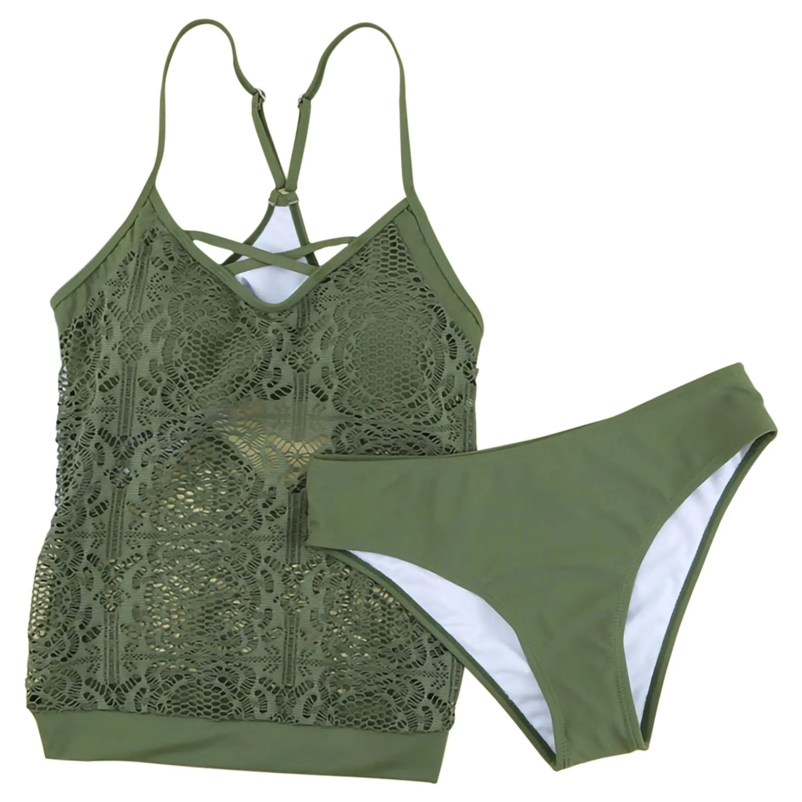 Женский раздельный купальник из двух предметов, Раздельный купальник с кружевом и вырезами, бразильский женский купальный костюм, бикини со стрингами
Женский раздельный купальник из двух предметов, Раздельный купальник с кружевом и вырезами, бразильский женский купальный костюм, бикини со стрингами