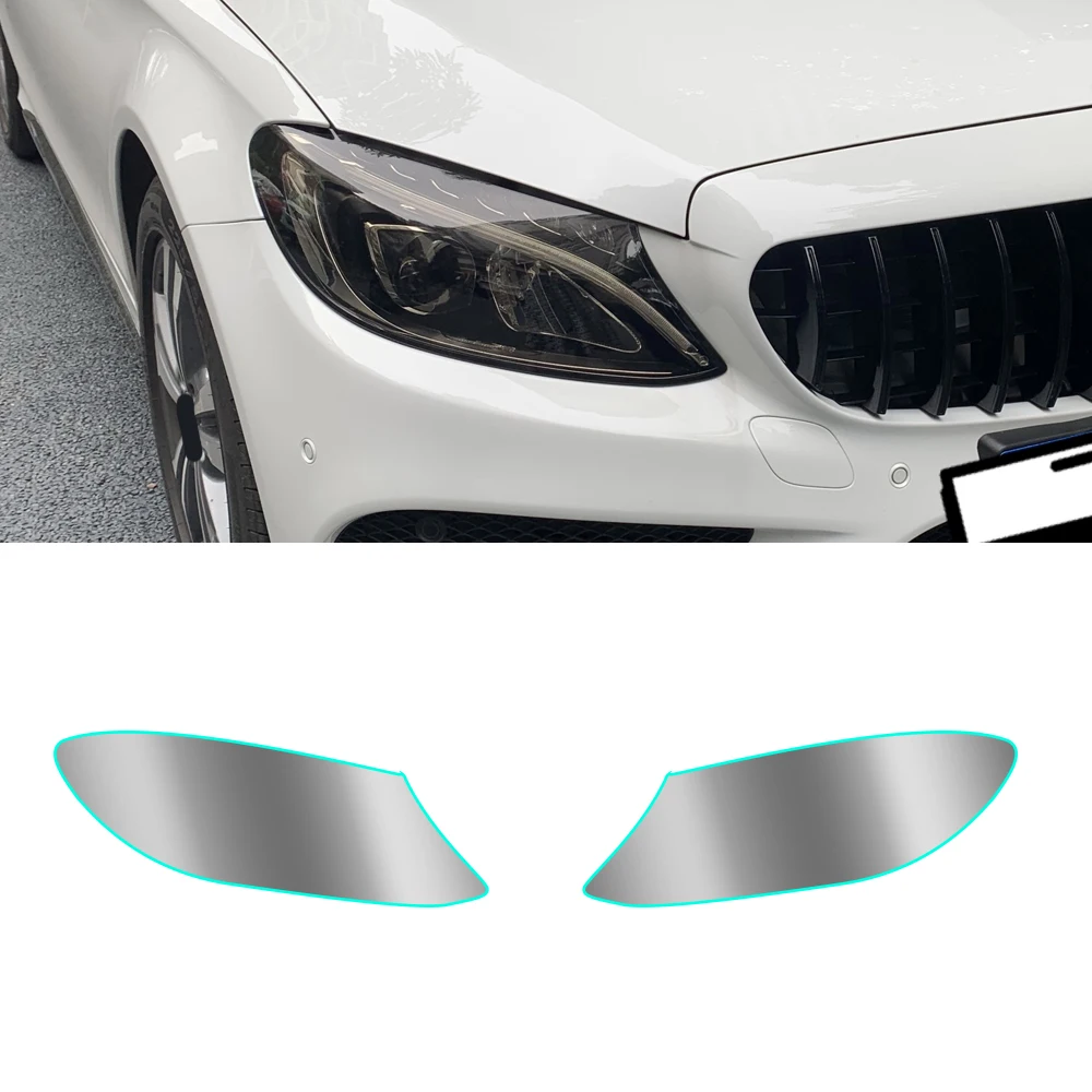 For Mercedes-Benz C-Class W205 2015-2020 Car Headlight Tint Black Protective Film Transparent TPU Vinyl Wrap Pre-Cut Sticker
For Mercedes-Benz C-Class W205 2015-2020 Car Headlight Tint Black Protective Film Transparent TPU Vinyl Wrap Pre-Cut Sticker