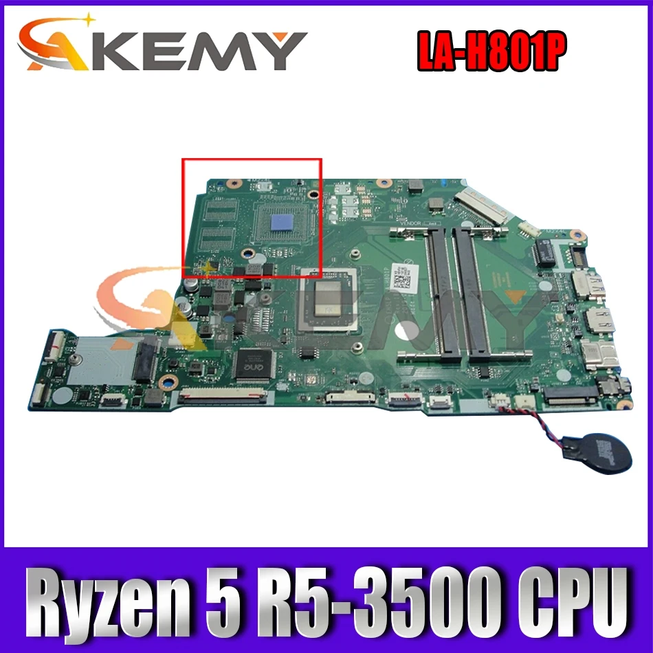 Материнская плата EH5LP для ноутбука Acer Aspire A515, стандартная материнская плата для ноутбука с процессором Ryzen 5 R5-3500, полностью протестирована н...
Материнская плата EH5LP для ноутбука Acer Aspire A515, стандартная материнская плата для ноутбука с процессором Ryzen 5 R5-3500, полностью протестирована н...