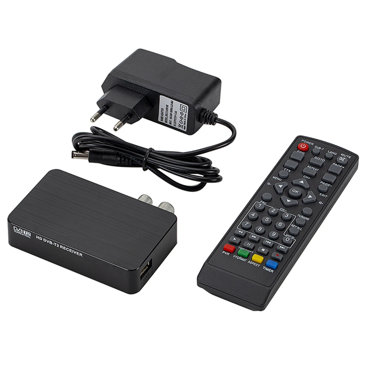 Mini HD DVB-T2 TV Receiver Digital Video Terrestrial MPEG4 HD 1080P Set-top Box TV Box
Mini HD DVB-T2 TV Receiver Digital Video Terrestrial MPEG4 HD 1080P Set-top Box TV Box