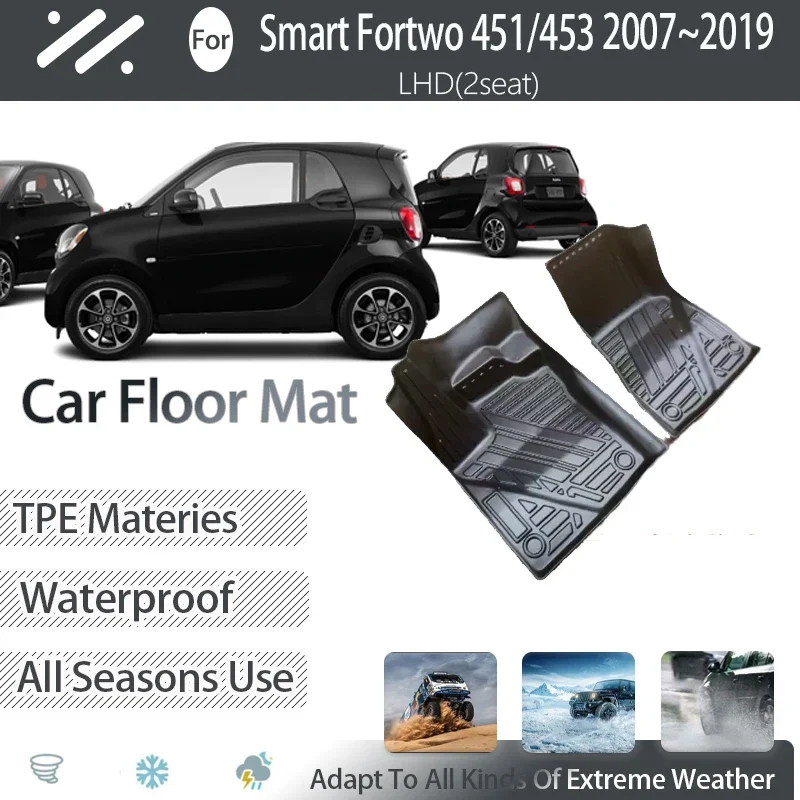 Автомобильные коврики для Smart Fortwo 451 453 2007 ~ 2019, водонепроницаемые подкладки на 2 сиденья, ковер для ручного водителя, автомобильные аксессуары
Автомобильные коврики для Smart Fortwo 451 453 2007 ~ 2019, водонепроницаемые подкладки на 2 сиденья, ковер для ручного водителя, автомобильные аксессуары