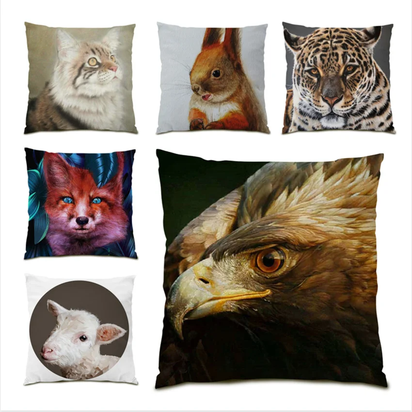 Sofa Decorative Pillow Cases Art Home Decoration Cushion Cover Luxury Modern Animals Ornamental Pillows for Living Room E0083
Sofa Decorative Pillow Cases Art Home Decoration Cushion Cover Luxury Modern Animals Ornamental Pillows for Living Room E0083