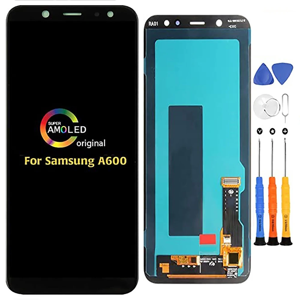 Super AMOLED ЖК-экран и сенсорный дигитайзер в сборе для Samsung Galaxy A6 + (2018) SM-A605 черный ЖК-экран Замена
Super AMOLED ЖК-экран и сенсорный дигитайзер в сборе для Samsung Galaxy A6 + (2018) SM-A605 черный ЖК-экран Замена