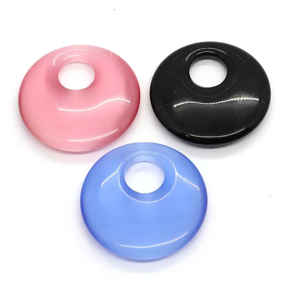 Cat's Eye Stone Natural Gem Nostalgic Pendants Jewelry for DIY Making Necklace Charms Pink Black Round Trendy Accessories
Cat's Eye Stone Natural Gem Nostalgic Pendants Jewelry for DIY Making Necklace Charms Pink Black Round Trendy Accessories
